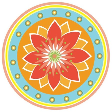 Csempe matrica - Liliom - 4 darab