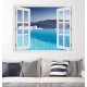Kilátás az Égei tengerre - 3D hatású ablakos matrica