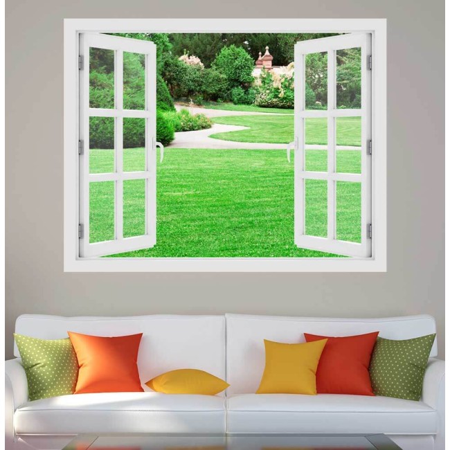 Mágikus kert - 3D hatású ablakos matrica
