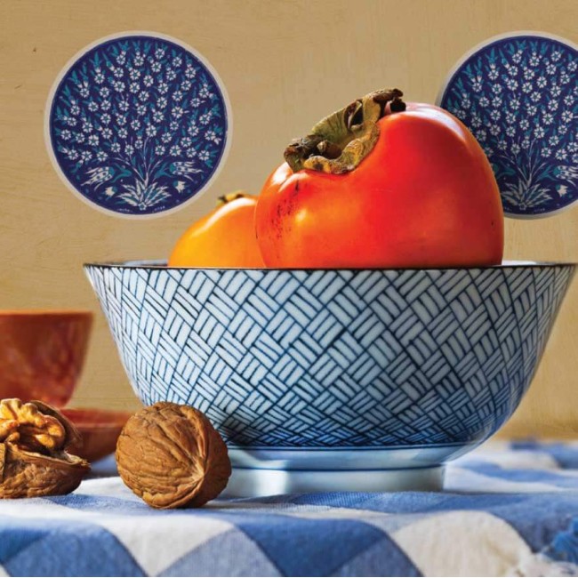 Csempe matrica - Páva - 4 darab