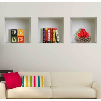 Élénk színek - 3D hatású matrica