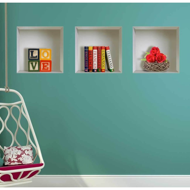 Élénk színek - 3D hatású matrica