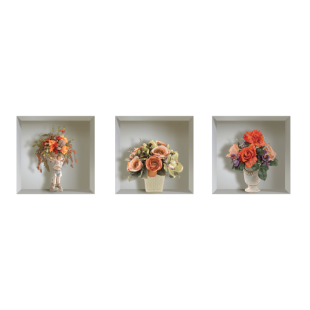 Virágdísz - 3D hatású matrica