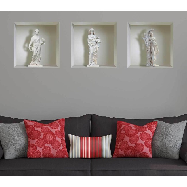 Szobrok - 3D hatású matrica