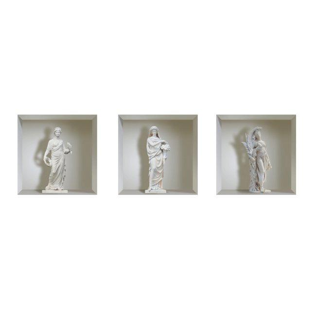 Szobrok - 3D hatású matrica