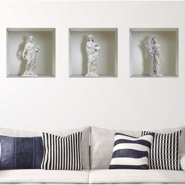 Szobrok - 3D hatású matrica