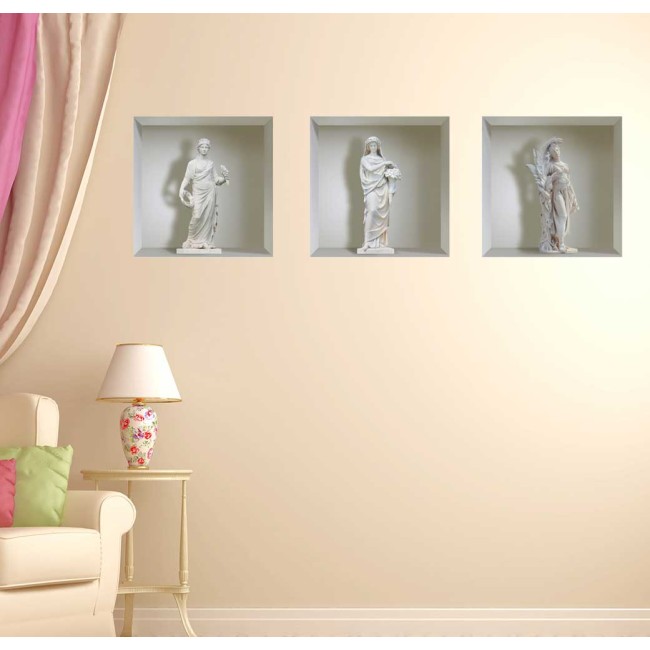 Szobrok - 3D hatású matrica