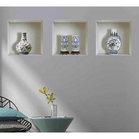 Kínai vázák - 3D hatású matrica