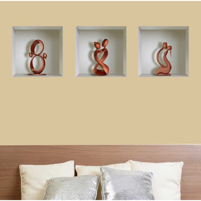 Absztrakt - 3D hatású matrica