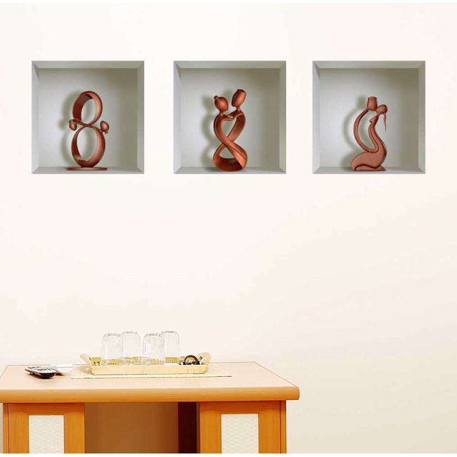 Absztrakt - 3D hatású matrica