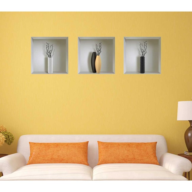 Design vázák - 3D hatású matrica