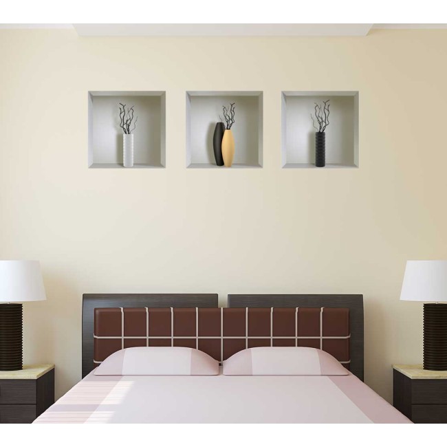 Design vázák - 3D hatású matrica