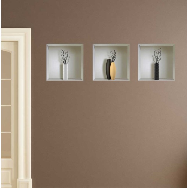 Design vázák - 3D hatású matrica