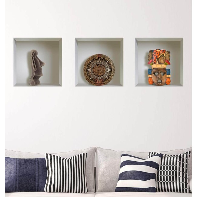 Maya szimbólumok - 3D hatású matrica