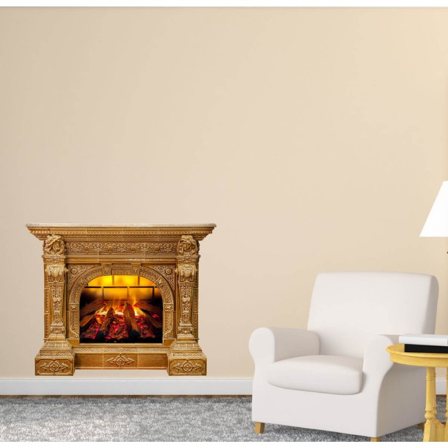 Kandalló - 3D hatású nyomtatott matrica