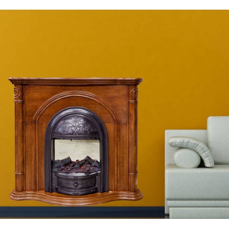 Rusztikus kandalló - 3D hatású nyomtatott matrica