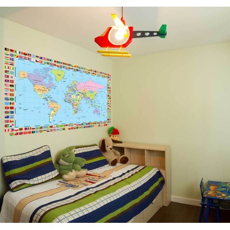 A világ politikai térképe - Nyomtatott matrica