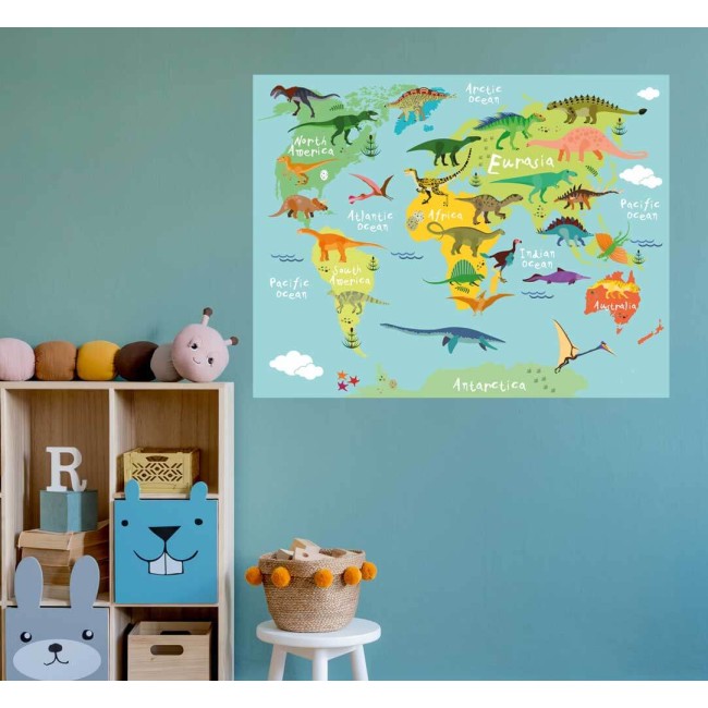 A dinoszauruszok világa - Nyomtatott matrica