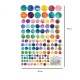 Vidám pöttyök - Színes matrica csomag