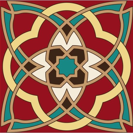 Csempe matrica - Arabeszk - 4 darab