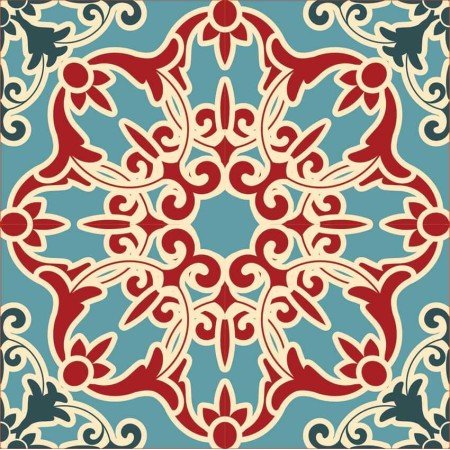 Csempe matrica - Pattern - 4 darab