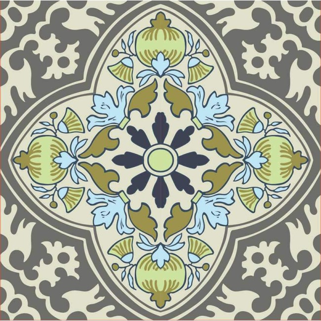 Csempe matrica - Greybuds - 4 darab