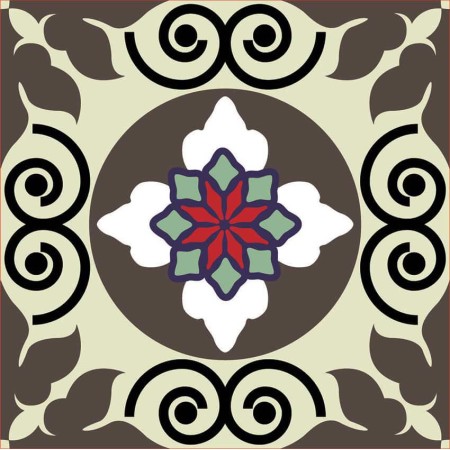 Csempe matrica - Hipnotikus - 4 darab