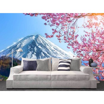 Fotótapéta - Havas táj, Fuji hegység