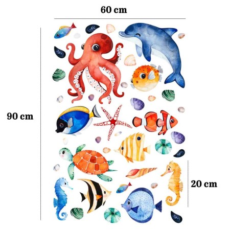 Víz alatti világ - Nyomtatott matrica