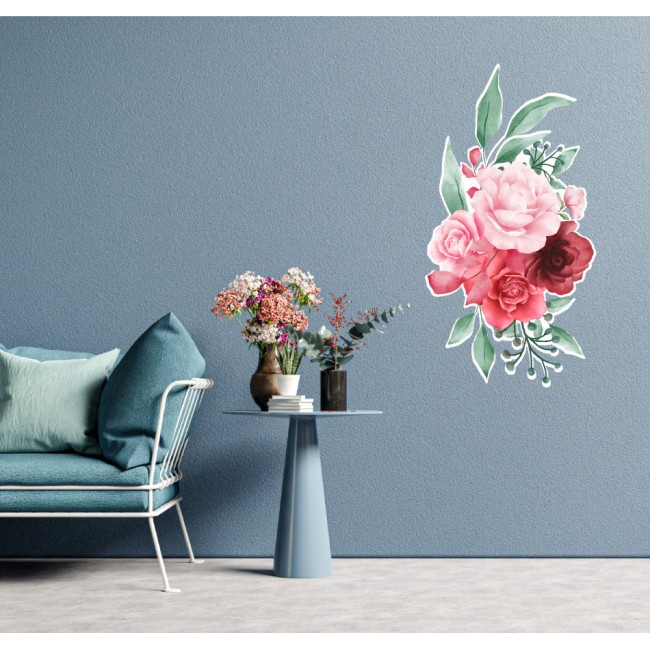 Színes virágcsokor - Nyomtatott matrica