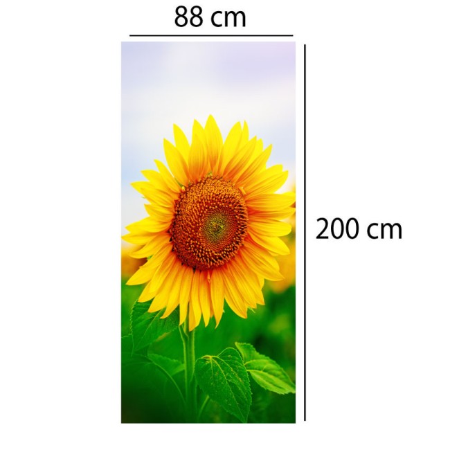Ajtó matrica - Napraforgó