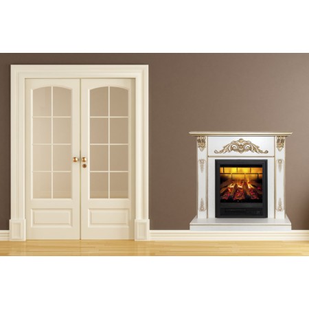 Arany díszelemes kandalló - 3D hatású nyomtatott matrica