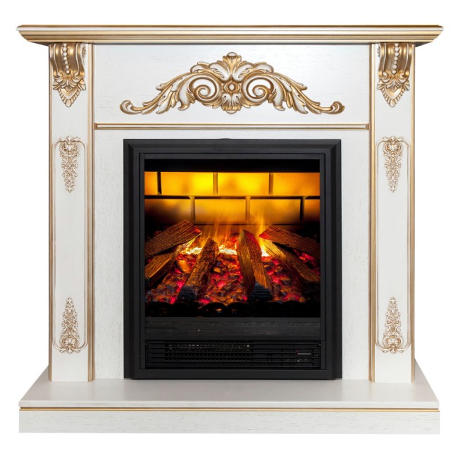 Arany díszelemes kandalló - 3D hatású nyomtatott matrica