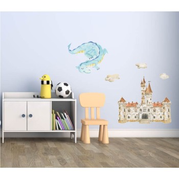 Barátságos sárkány - Színes matrica