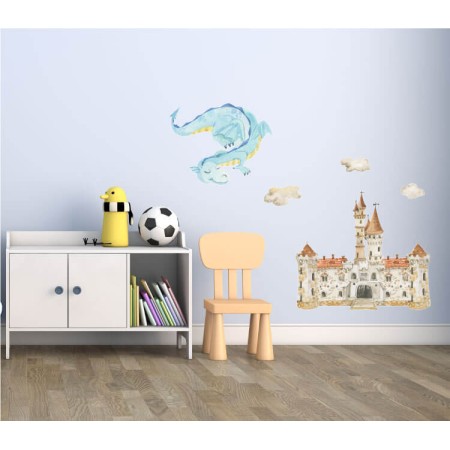 Barátságos sárkány - Színes matrica