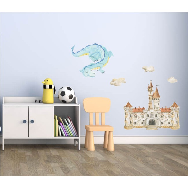 Barátságos sárkány - Színes matrica