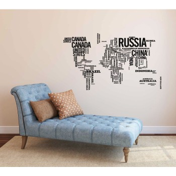 Szó térkép - PVC fólia matrica