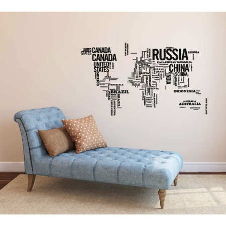 Szó térkép - PVC fólia matrica