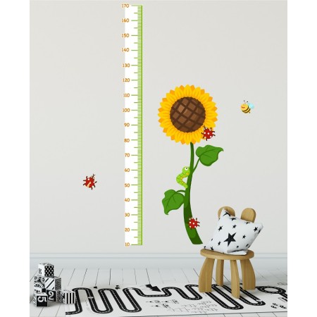 Napraforgó mérőszalag - Színes Matrica