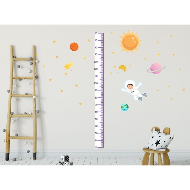 Űrhajós mérőszalag - Színes Matrica