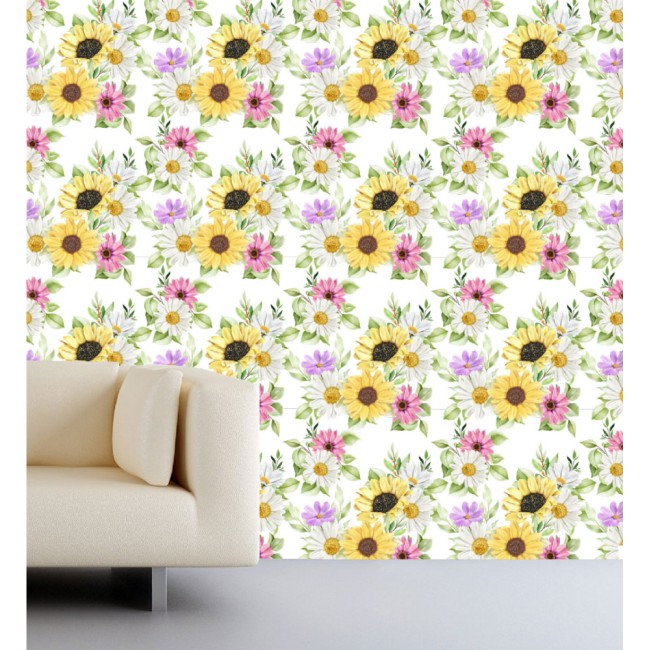 Fotótapéta - Színes virágok - 60x240