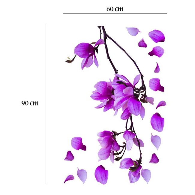 Lila magnólia - Nyomtatott matrica