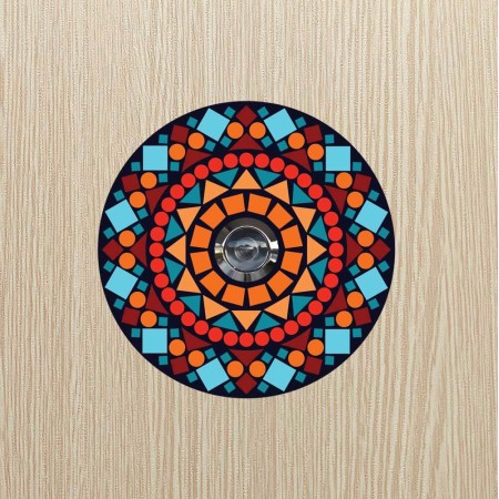 Ajtókitekintő/ Kukucskáló matrica -  Kaleidoszkóp