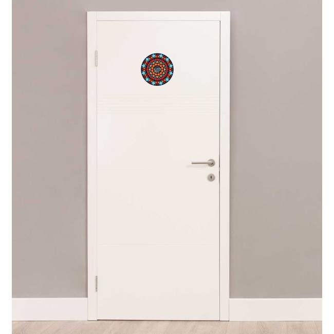 Ajtókitekintő/ Kukucskáló matrica -  Kaleidoszkóp