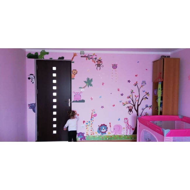 Állatkerti állatok - Színes matrica csomag