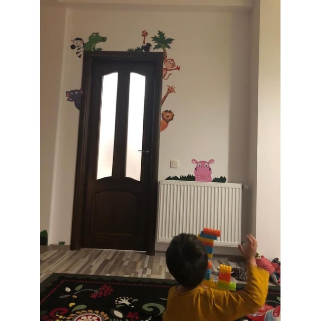 Állatkerti állatok - Színes matrica csomag