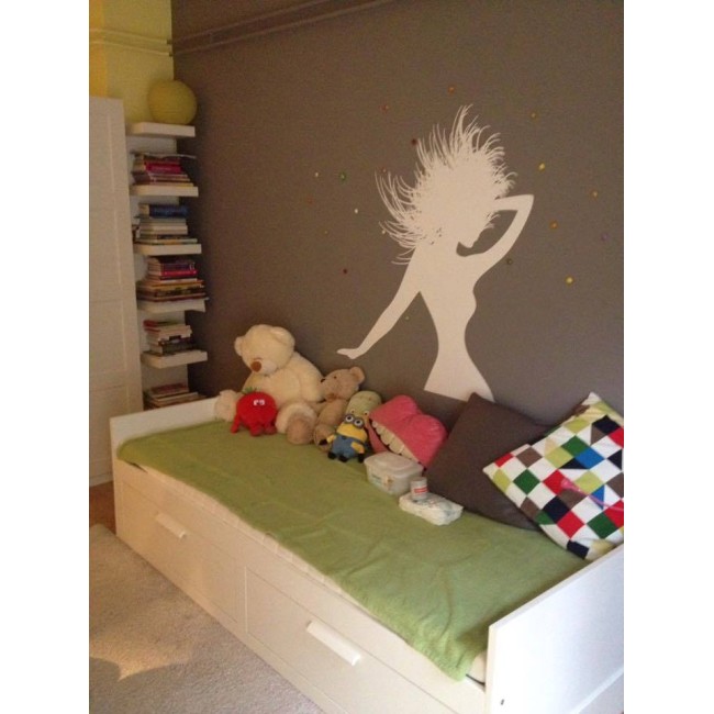 Táncoló nő - Falmatrica / Faltetoválás