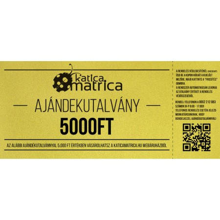 Ajándék kártya 5000FT
