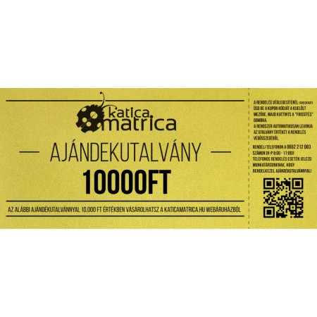Ajándék kártya 10000FT