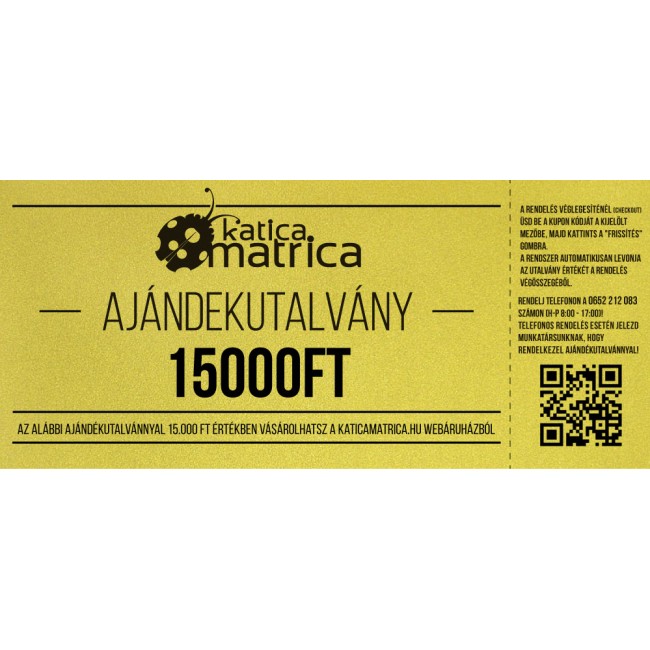 Ajándék kártya 15000FT